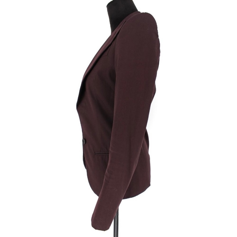 Bottega Veneta Plum Purple Blazer Single Breasted Jacket 40 XS Small Cupro - Picture 4 of 7